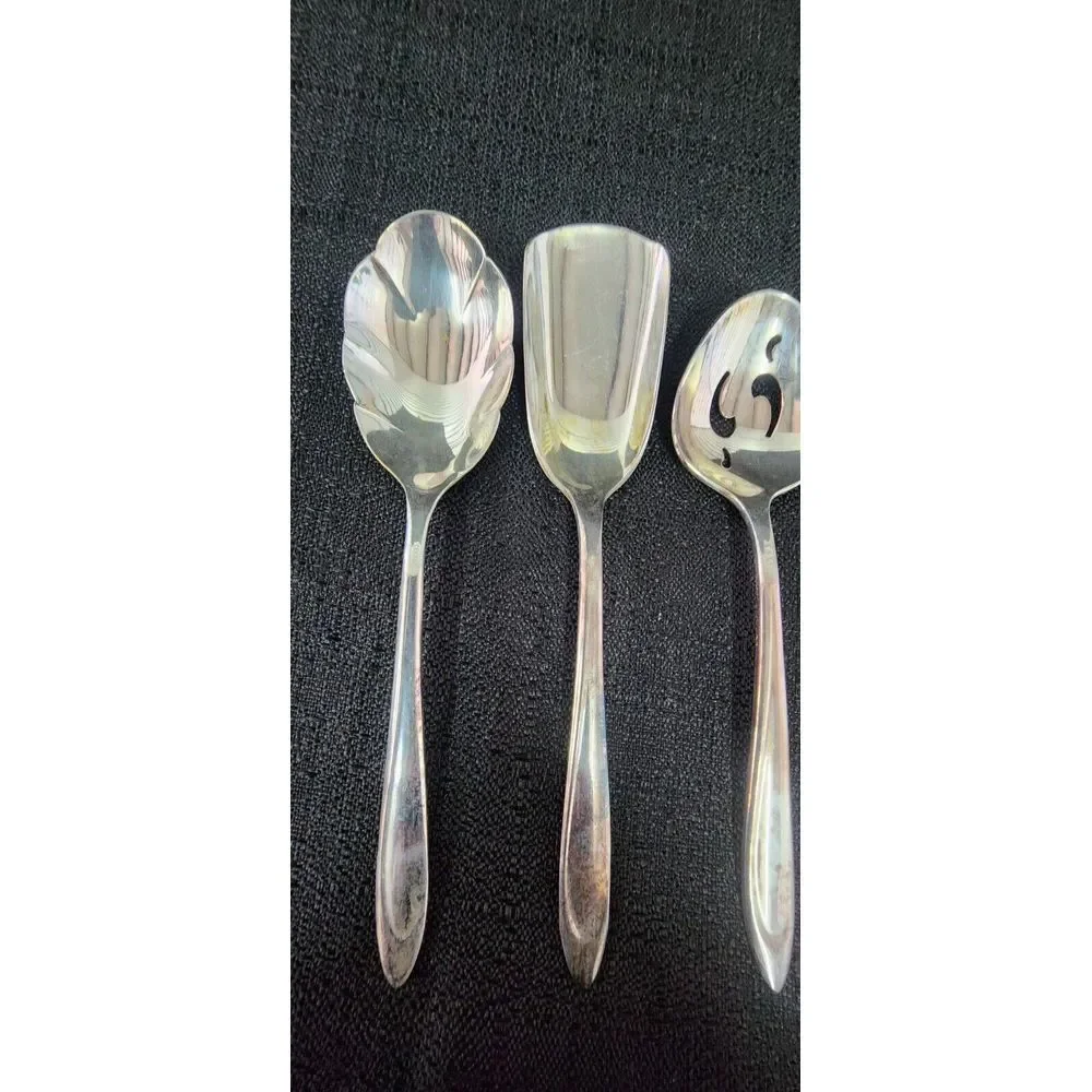 4 Pc International Silver Meriden First Lady Silverplate Hostess Serving Set Vtg